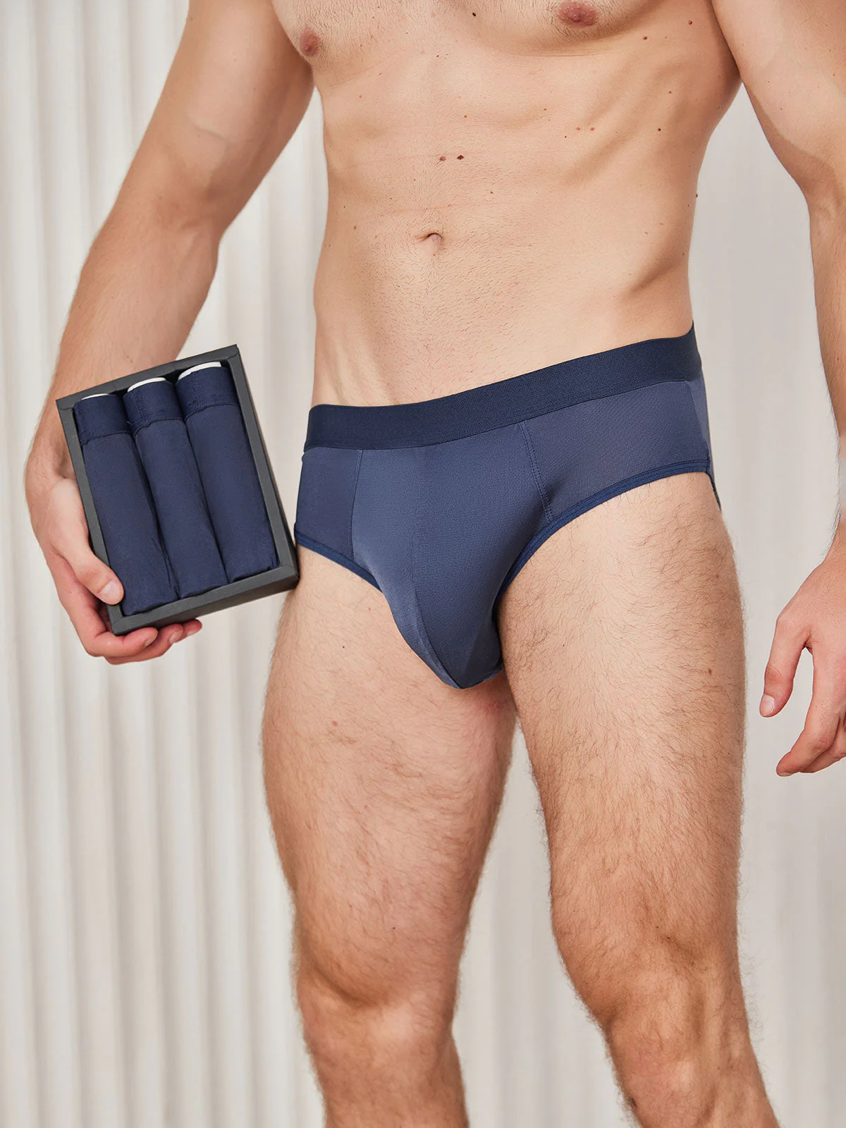 3-Pack Slips Homme en Soie Pure Respirante - Image 12