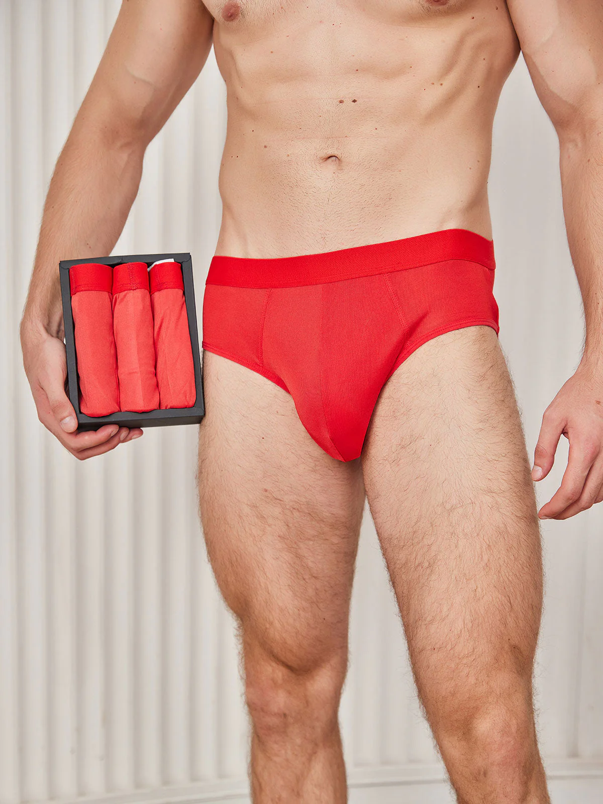 3-Pack Slips Homme en Soie Pure Respirante - Image 24