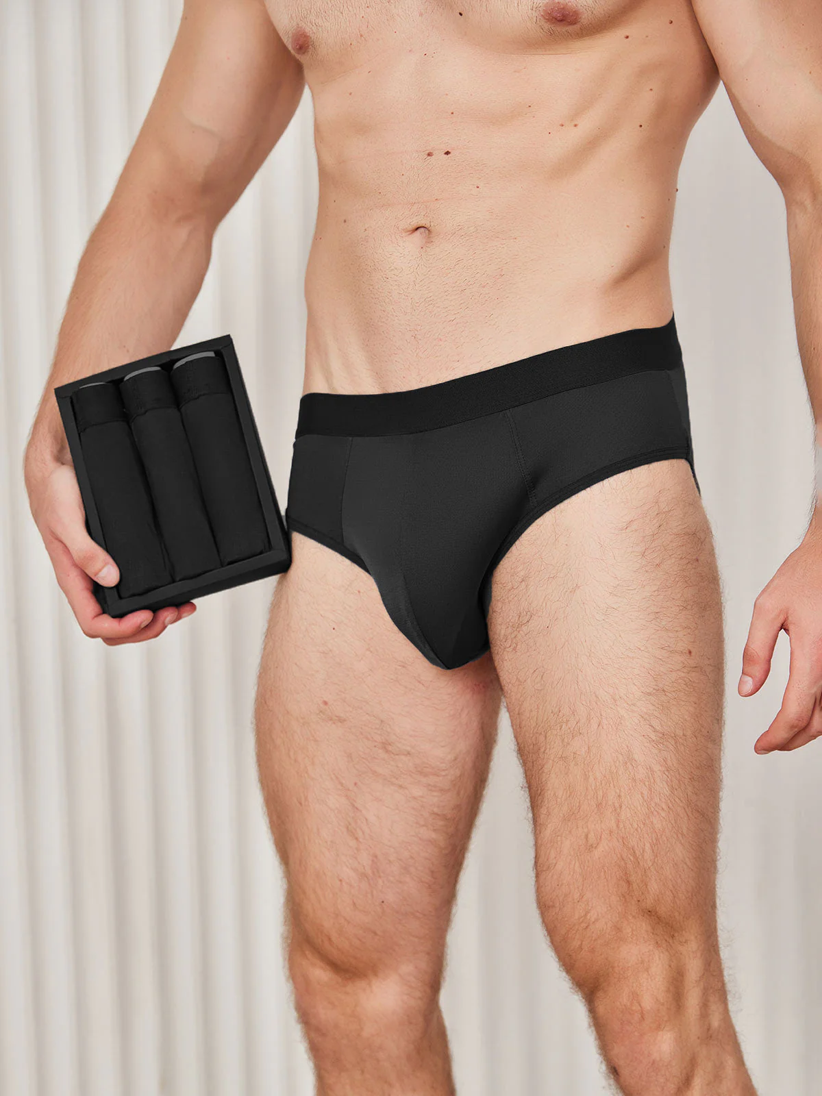 3-Pack Slips Homme en Soie Pure Respirante - Image 7