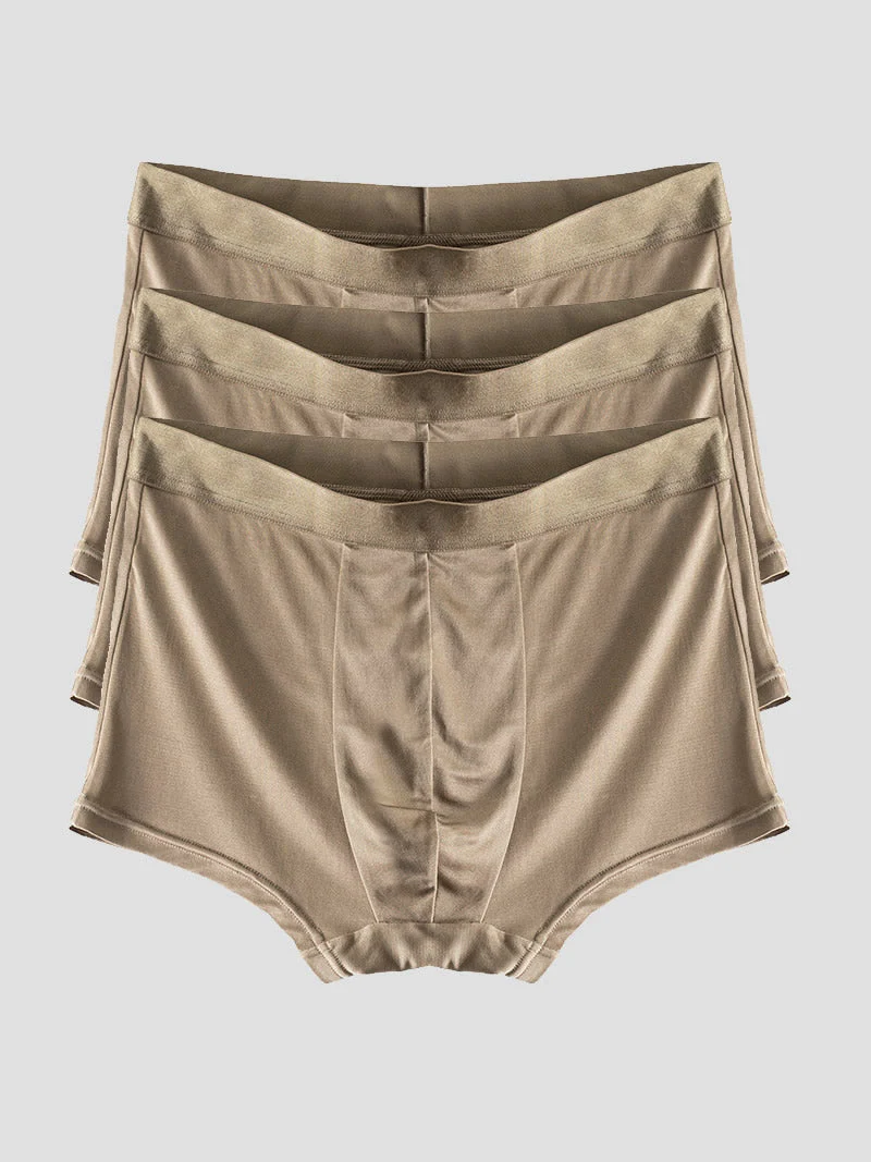Lot de 3 Boxers Homme en Soie Pure - Image 27