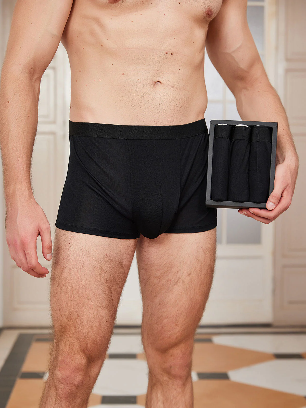Lot de 3 Boxers Homme en Soie Pure - Image 6