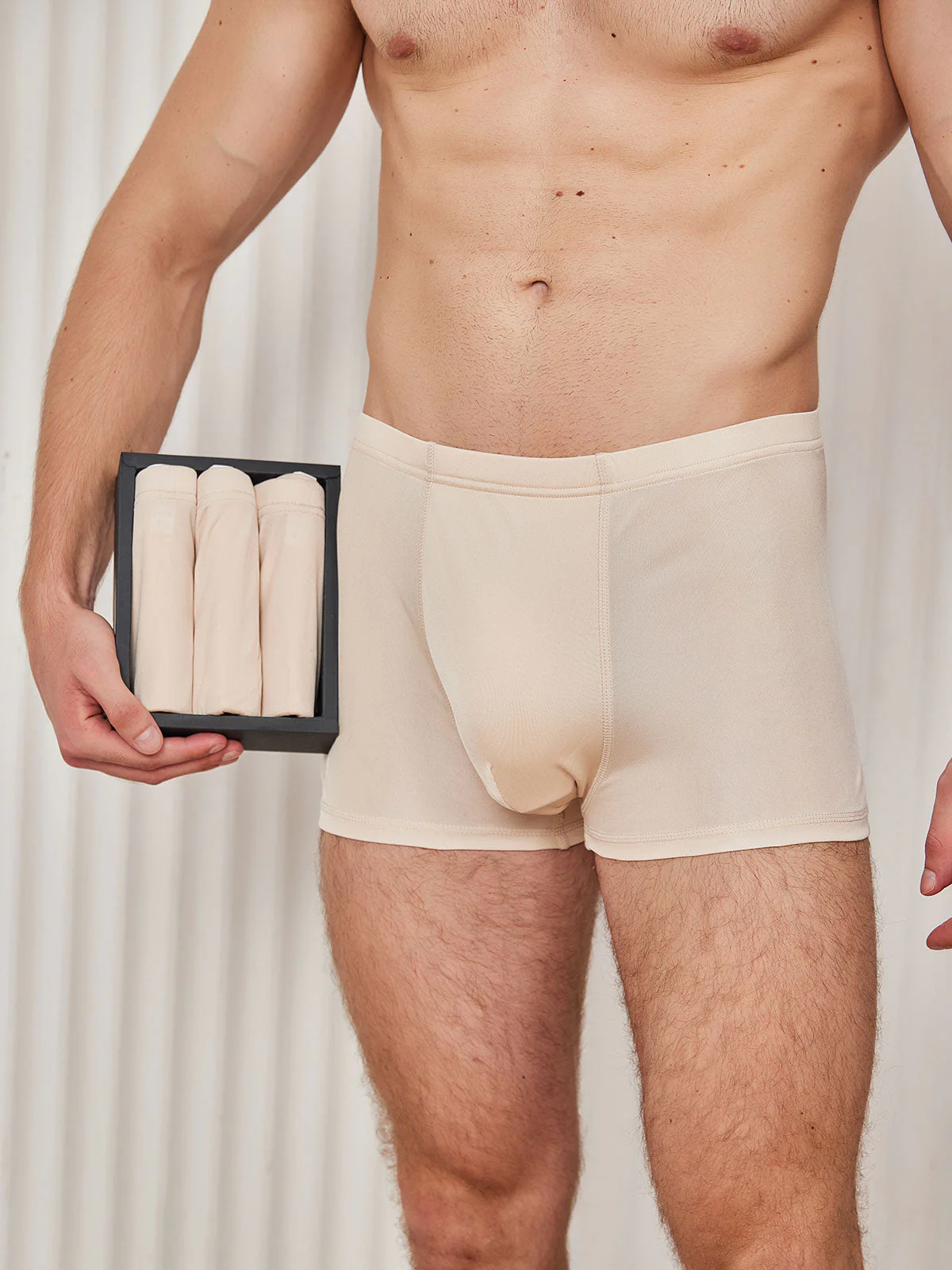 Lot de 3 Boxers Homme en Soie Pure - Image 13
