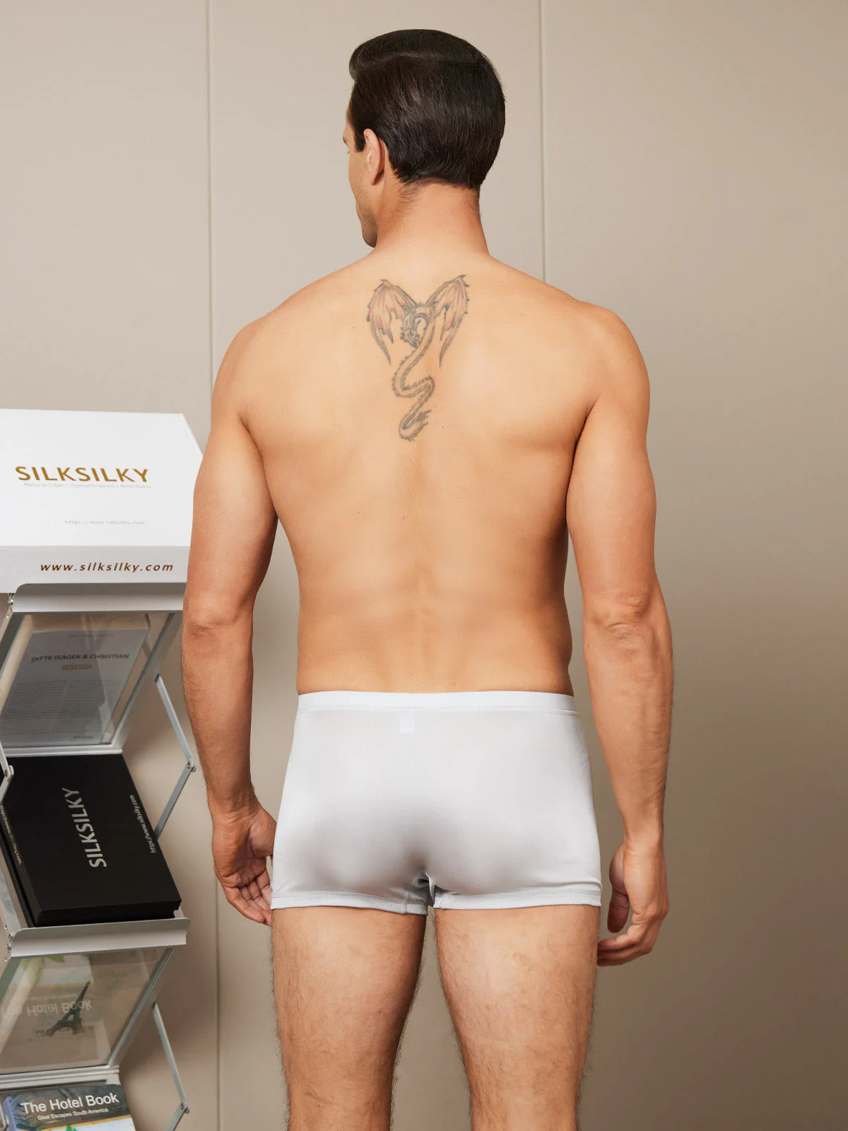 Lot de 3 Boxers Homme en Soie Pure - Image 9