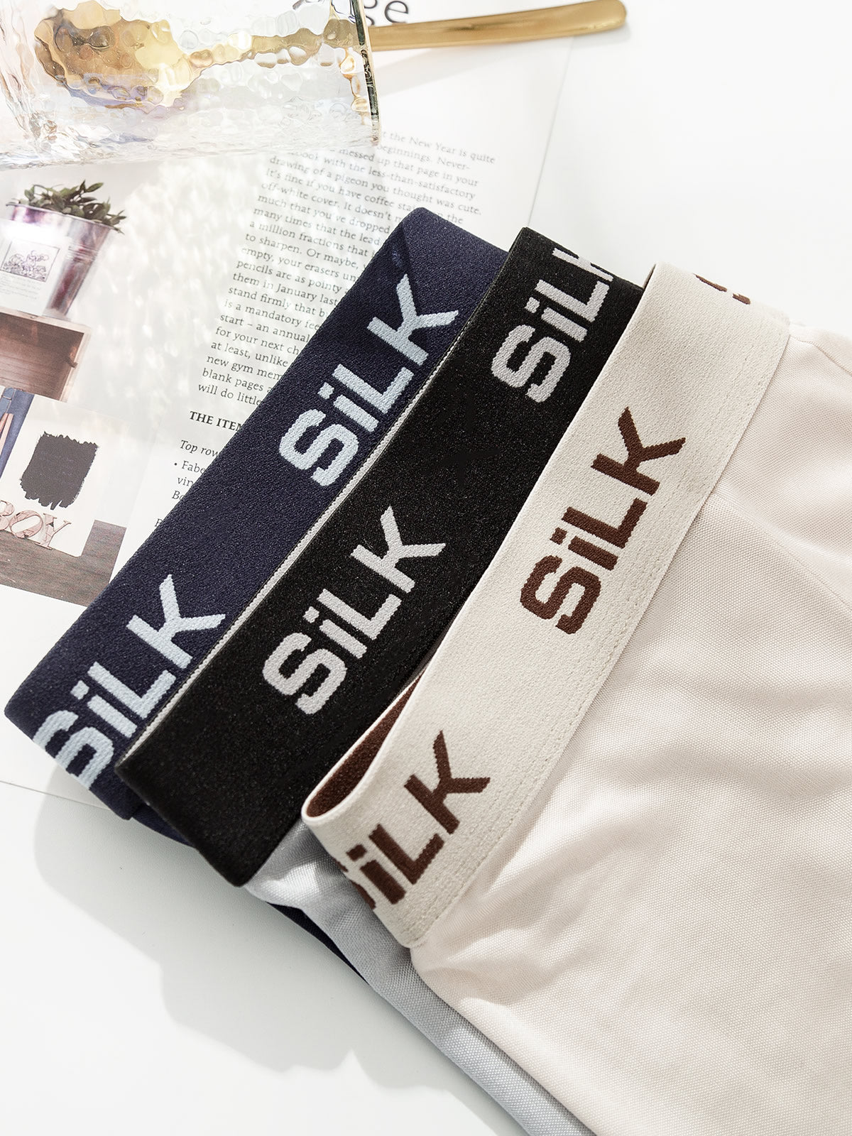 Lot de 3 Boxers Homme Ultra Doux Confortables en Soie Pure - Image 24