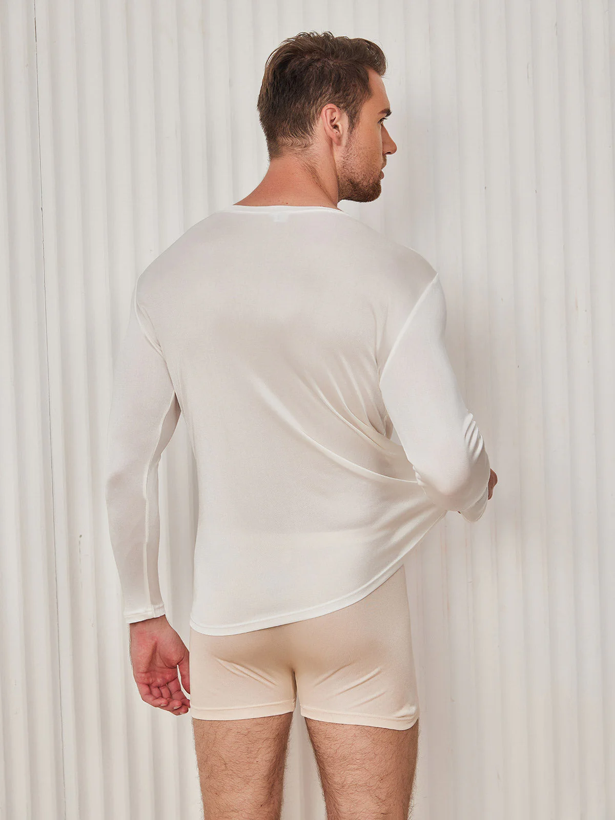 T-shirt En Jersey De Soie Pour Homme Tendance - Image 12