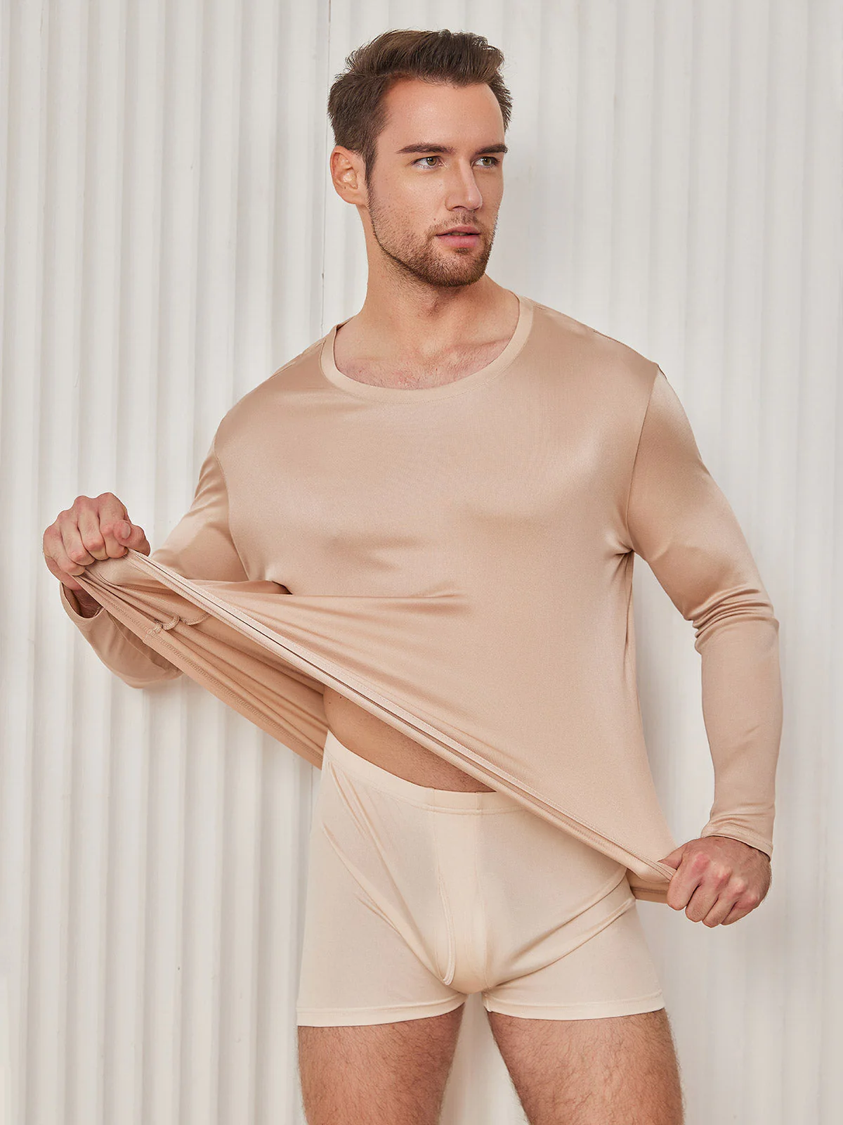 T-shirt En Jersey De Soie Pour Homme Tendance - Image 16