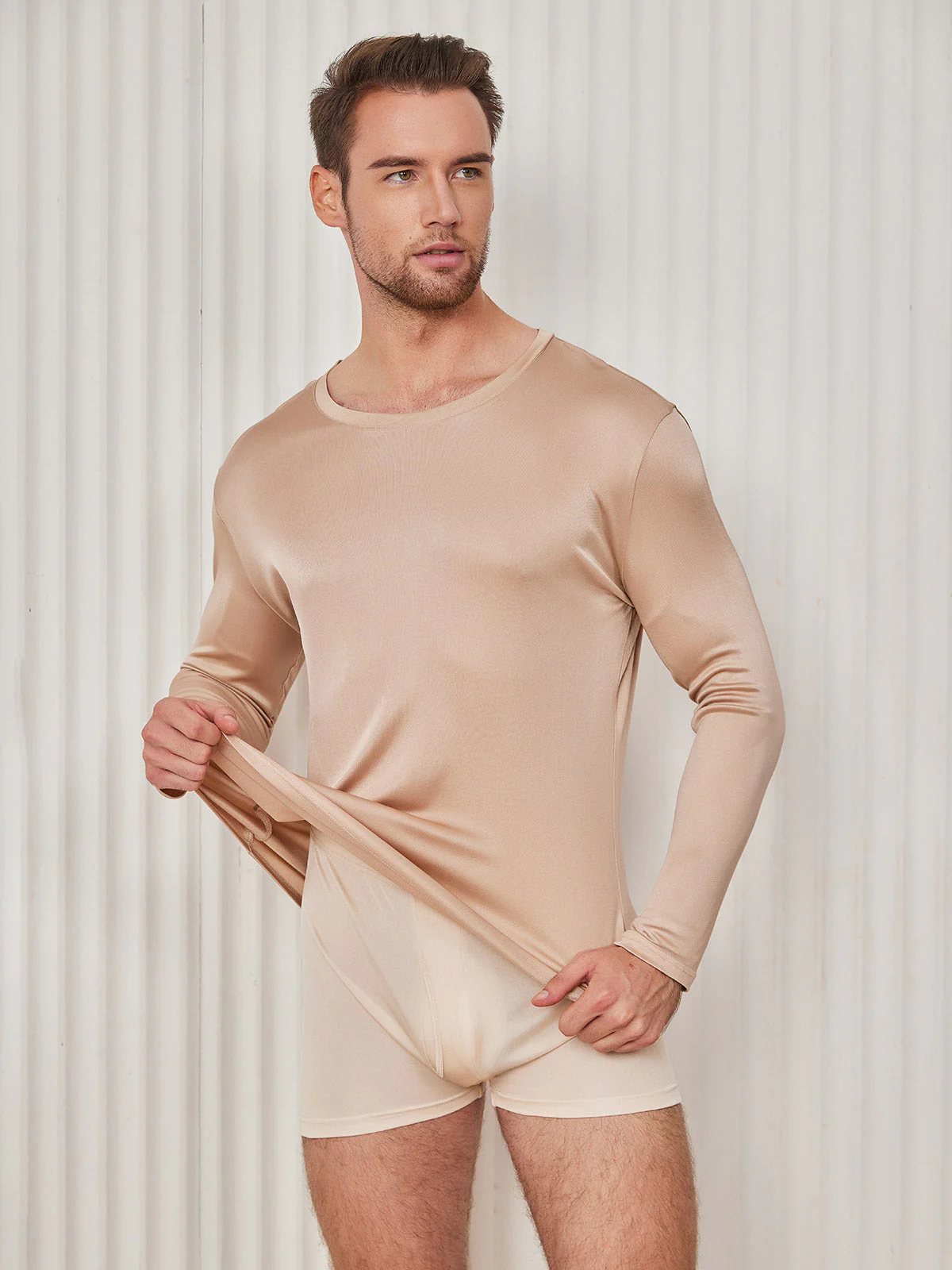 T-shirt En Jersey De Soie Pour Homme Tendance - Image 17
