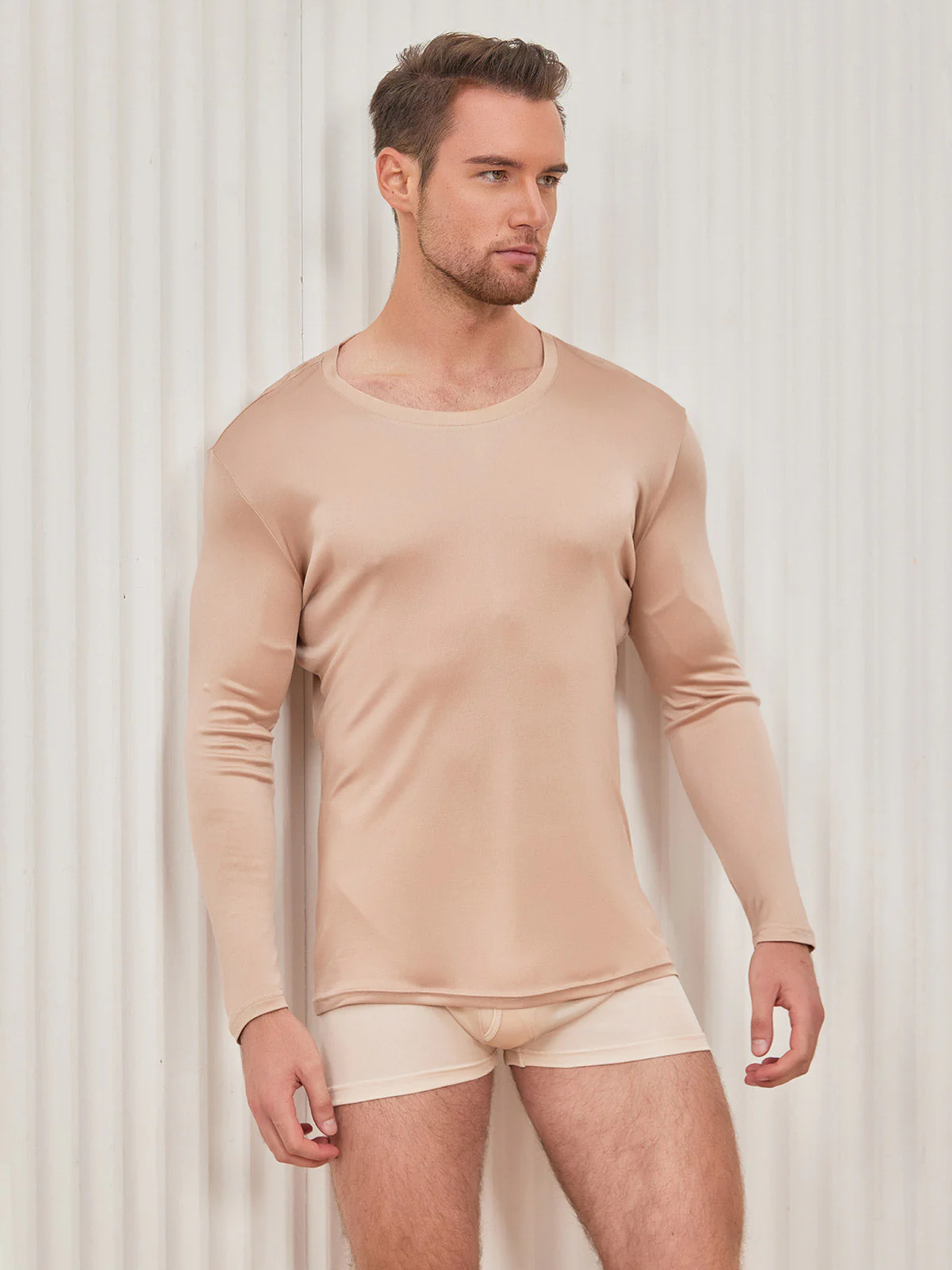 T-shirt En Jersey De Soie Pour Homme Tendance - Image 18