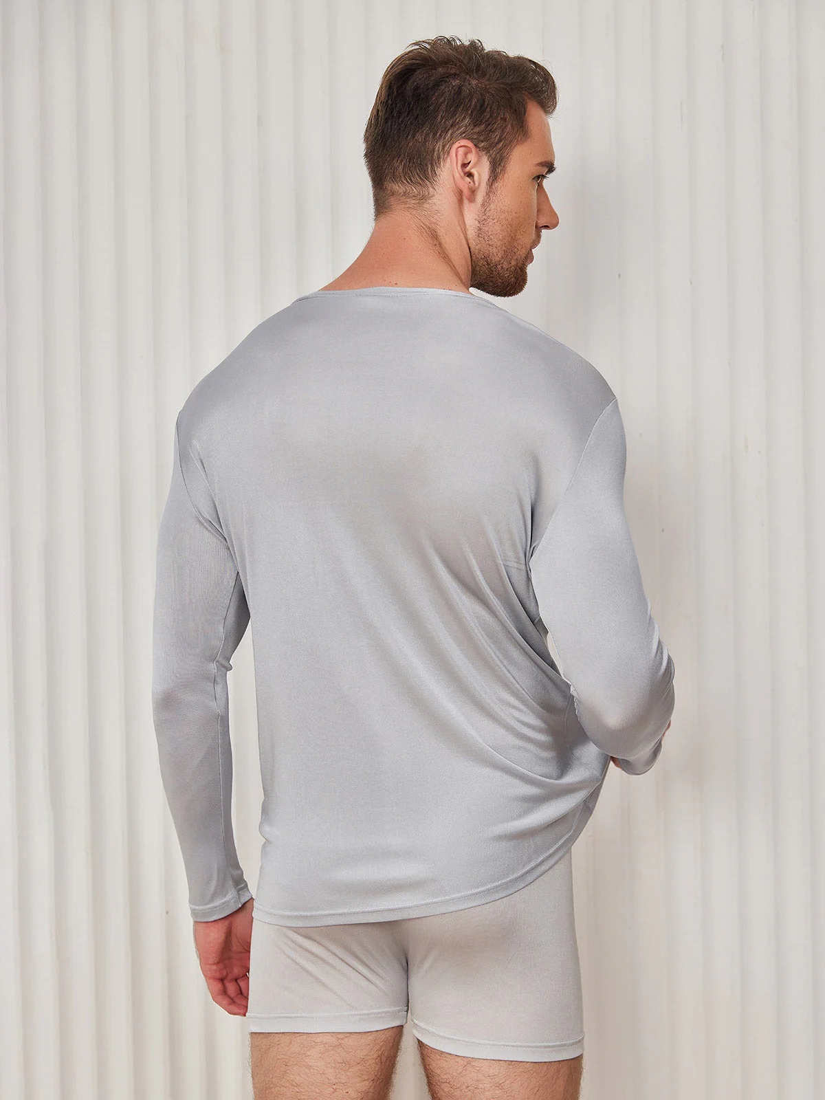 T-shirt En Jersey De Soie Pour Homme Tendance - Image 20