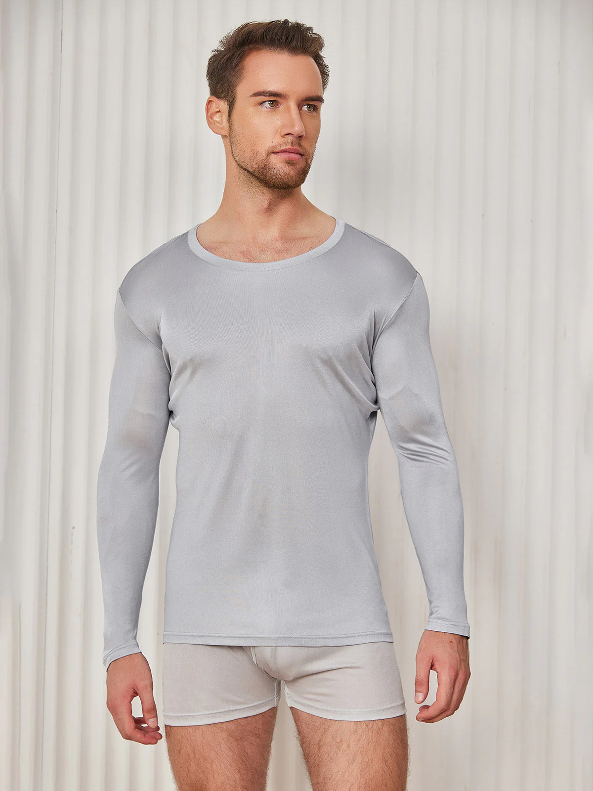 T-shirt En Jersey De Soie Pour Homme Tendance - Image 22