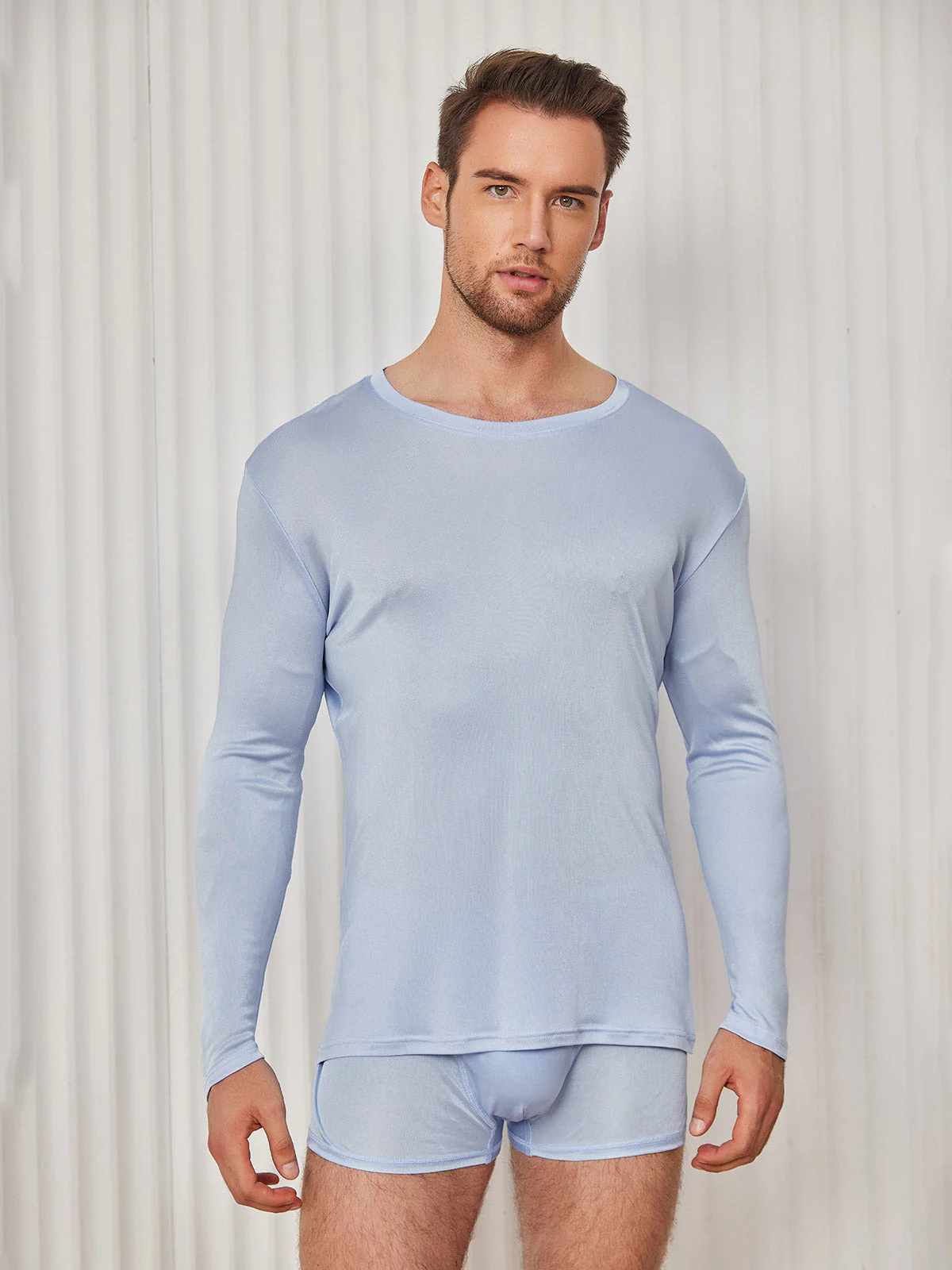 T-shirt En Jersey De Soie Pour Homme Tendance - Image 23
