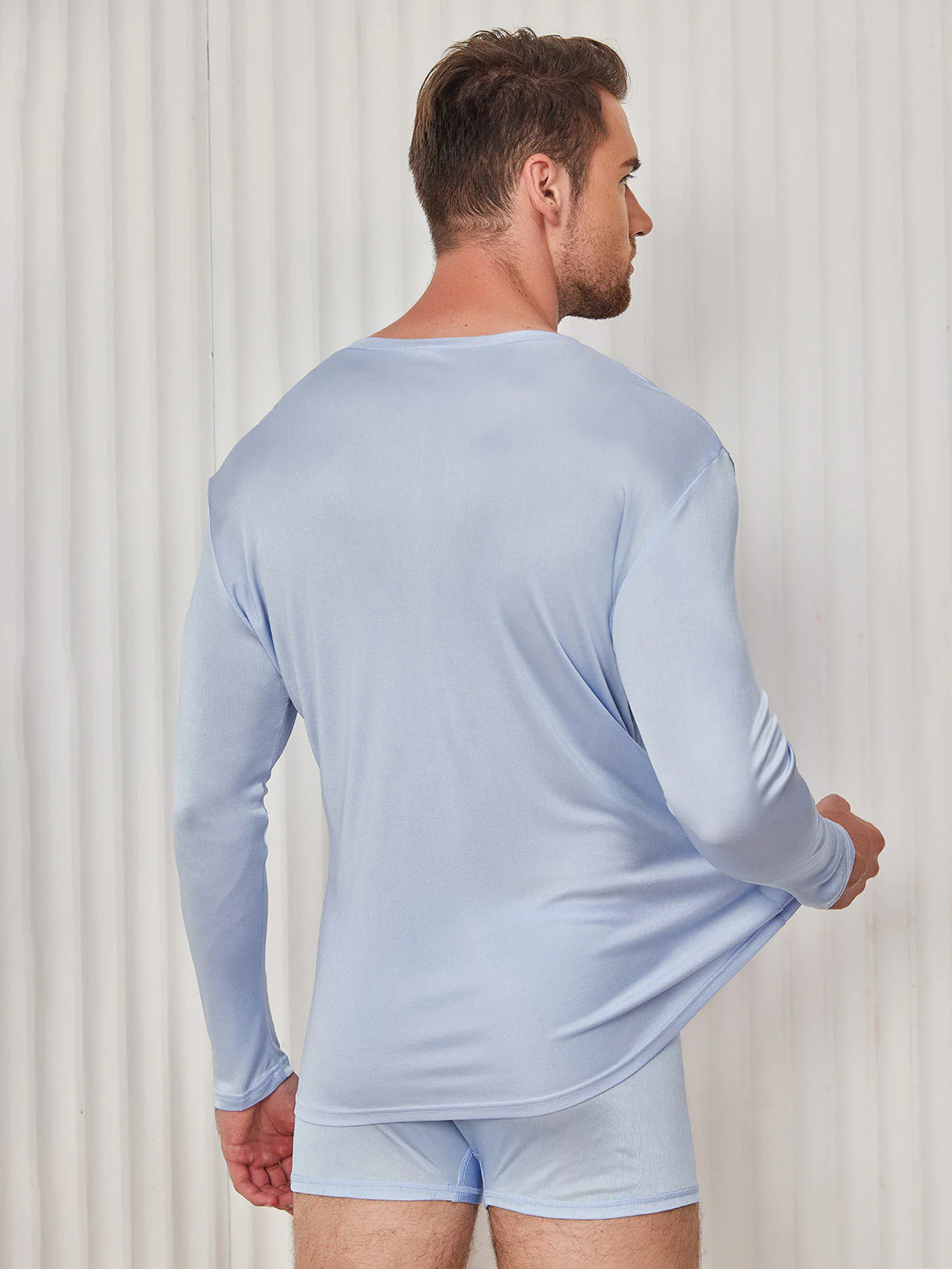 T-shirt En Jersey De Soie Pour Homme Tendance - Image 24