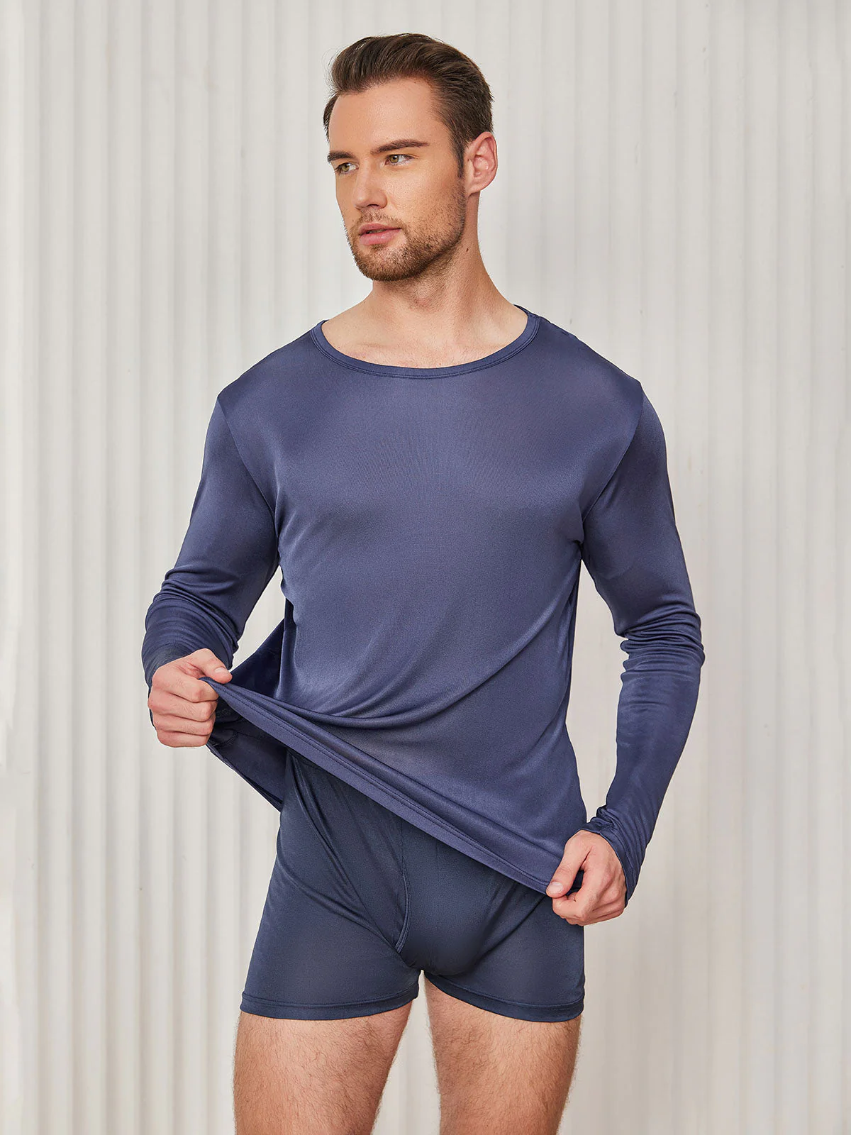 T-shirt En Jersey De Soie Pour Homme Tendance - Image 4