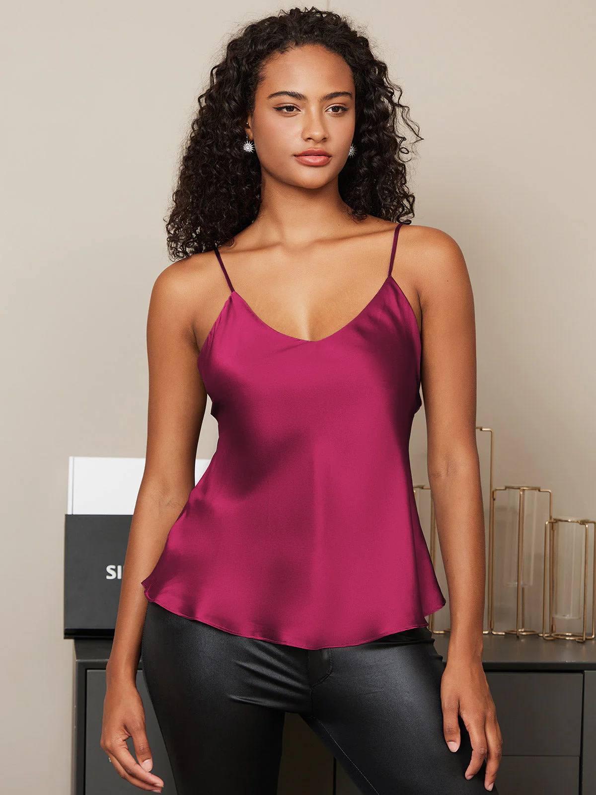 Débardeur Camisoles Pure Soie Fines Brides - Image 32
