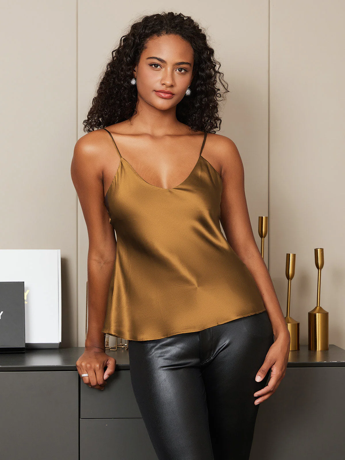Débardeur Camisoles Pure Soie Fines Brides - Image 50