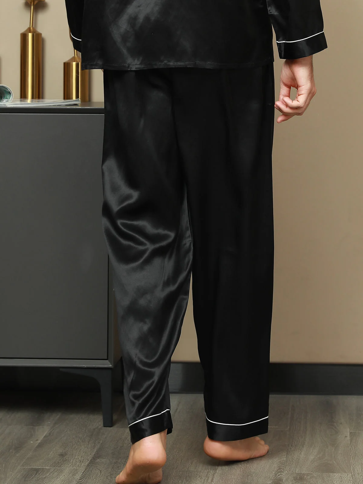 Pure Soie Décontracté Pantalon - Image 10