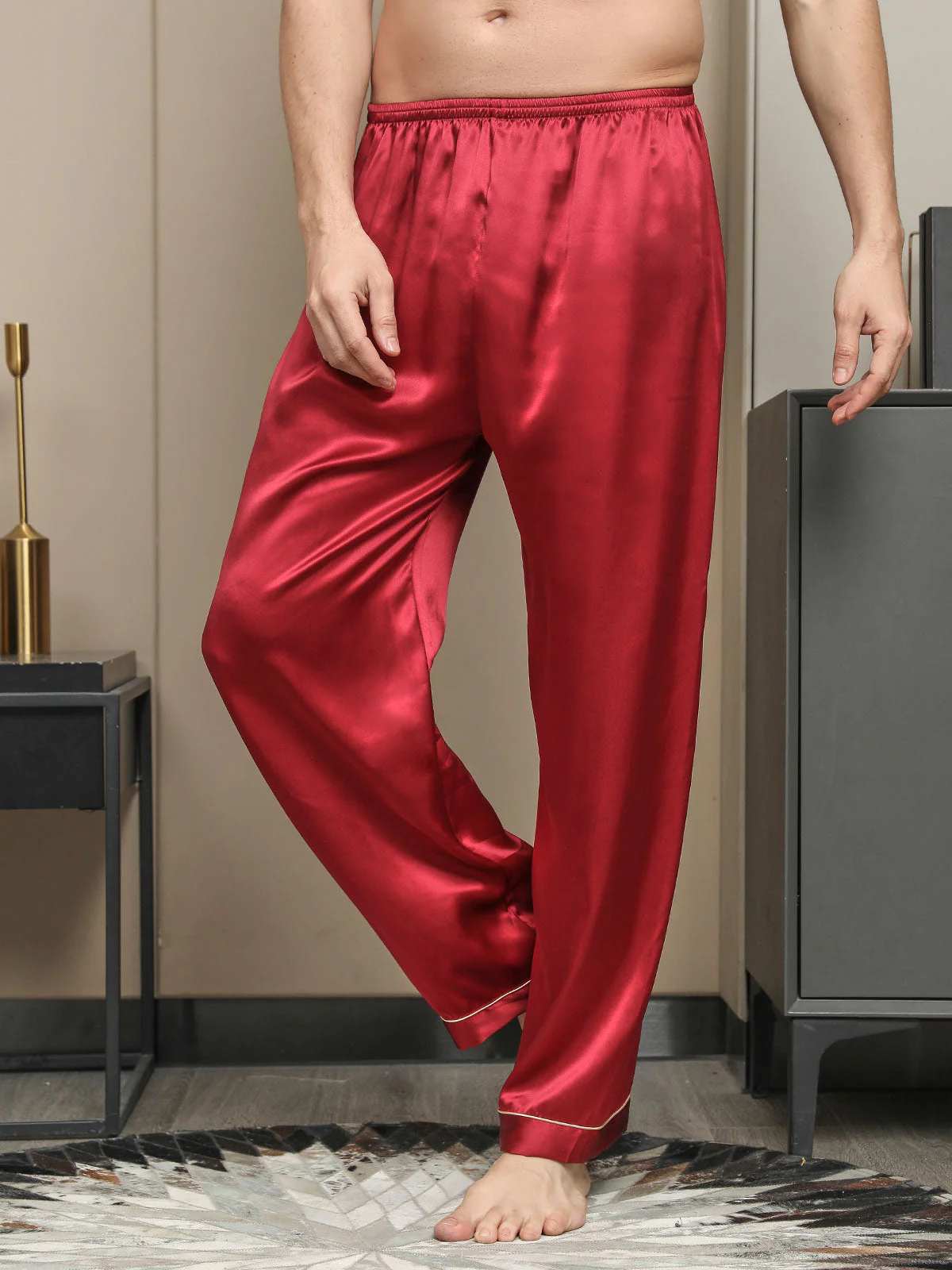 Pure Soie Décontracté Pantalon - Image 14