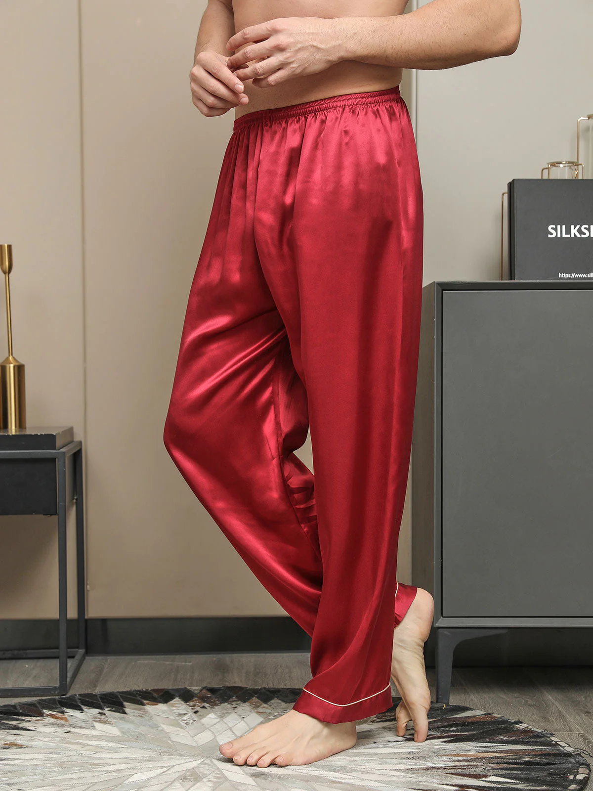 Pure Soie Décontracté Pantalon - Image 16
